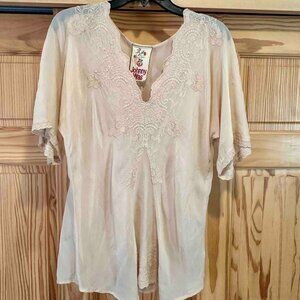 Johnny Was - Beige Blouse - Medium - EUC